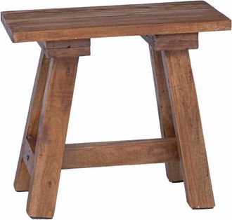 vidaXL Bench Natural 50.5 x 25 x 47.5 cm Solid Mahogany wood vidaXL