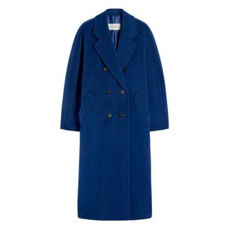 Max Mara Dames, Mantels, Blauw, Maat: XS Wol