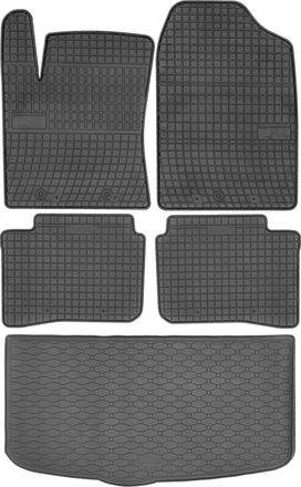 OEM Hyundai I10 Iii Hatchback De Febrero De 2020 Set - Alfombrillas De Goma Para Coche + Alfombrilla Para Maletero