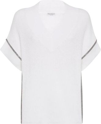Brunello Cucinelli Mujer, Jerseys, Blanco, Talla: S