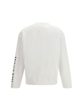 Diesel Logo-Printed Cotton Sweatshirt - White