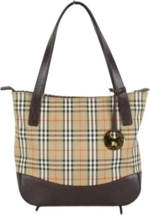 Burberry Pre-owned Vintage Tote - Dames - Vintage Schoudertas - Beige - ONE Size - Vintage