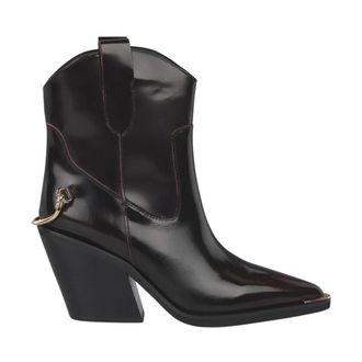 Alma En Pena Bootie met Sporen - Dames - Cowboylaarzen - Rood - 41 EU - Schoenen