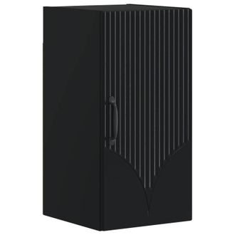 vidaXL Armario De Pared Para Ba&ntilde;o Hoorn Negro 30 X 31 X 59 Cm Vidaxl
