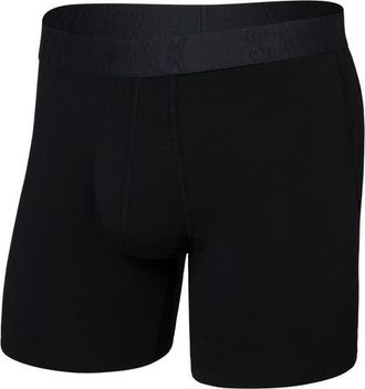 Saxx DropTemp Cooling Cotton Boxer Briefs in Black at Nordstrom, Size Xx-Large