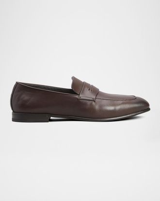 Ermenegildo Zegna Men & apos;s Lasola Leather Penny Loafers