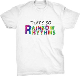 Generic Viper Thats So Rainbow Rhythms T-Shirt (White, XL)
