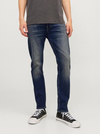 Jack & Jones Tapered-fit-Jeans JACK & JONES JJIMIKE JJORIGINAL CJ SN, Herren, Gr. 28, L&auml;nge 32, blau (blaudenim), Denim/Jeans, Obermaterial: 98% Baumwolle, 2% Elas