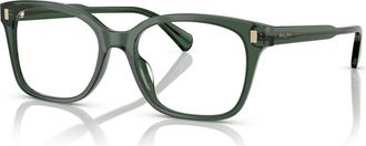 Ralph Lauren 55mm Rectangle optical glasses in Green at Nordstrom