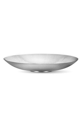 Georg Jensen Bernadotte Low Bowl in Stainless Steel at Nordstrom