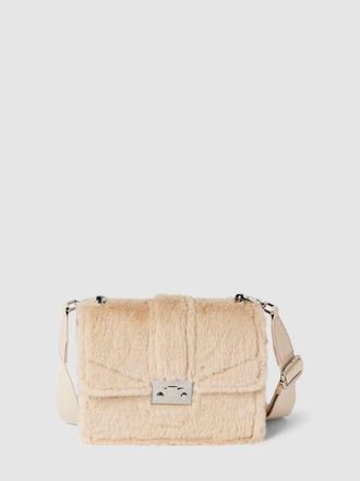 Seidenfelt Manufaktur Handtasche mit Klickverschluss Modell Fluffy Roros in Sand, Gr&ouml;&szlig;e 1