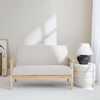 Sweeek Scandi-style 2-seater Sofa in Beige