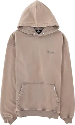 Represent Muted Taupe Cotton Hoodie