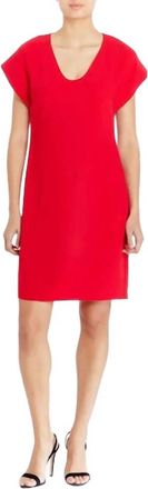Amanda Uprichard Colson Dress In Scarlet