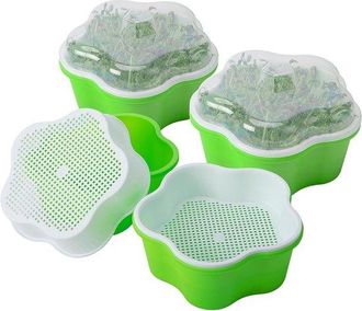 OEM Bandejas De Germinaci&oacute;n Con Tapa - Bandejas De Cultivo Hidrop&oacute;nico - 4 Piezas - 16 Cm