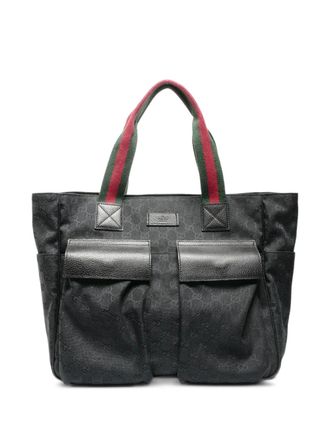 Gucci 2000-2015 Sherry canvas tote bag - Zwart