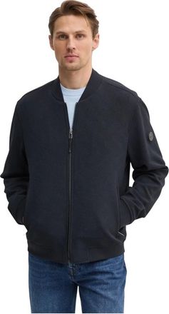 Joop Jassen, Heren, Blauw, M, Polyester, Bomberjack met rits