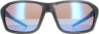 Bolle Wrap Unisex Matte Titanium Volt+ Offshore Polarized Fenix Sunglasses - Grey - One Size