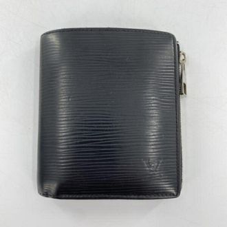Louis Vuitton Epi Black Blue Wallet (Bi-Fold) (Pre-Owned)