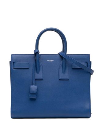 Saint Laurent 2015 Small Leather Sac De Jour satchel - Blu
