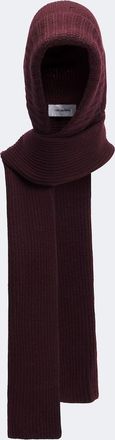 Yves Salomon Ribbed-knit wool and cashmere hood