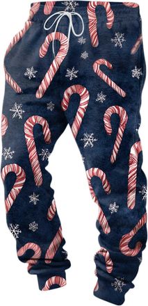 Generic Christmas Mens Tracksuit Bottoms Mens Jogger Gym Sweatpants Pants Loose Fit Workout Jogging Trousers Elasticated Waisted Running Trousers Tracksuit Jo
