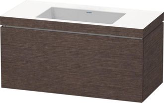 Duravit Lavamanos Duravit L-cube Con Base Mural, 100x48 Cm, 1 Caj&oacute;n, Sin