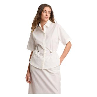 Kocca Shirts, female, White, Size: XS Profession Waist Defined Blouse