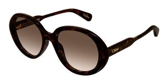 Chloé CH0221S 002 Womens Sunglasses Tortoiseshell Size 55