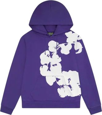 Denim Tears Big Cotton Wreath Sweatshirt Purple SS25THD0634