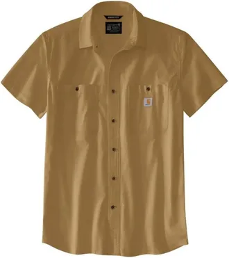 Carhartt Work in Progress Rugged Flex Shirt Mens Shaded Beach Relaxed Fit Button Front JAX162