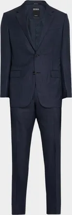 Ermenegildo Zegna Men & apos;s Tonal Stripe Wool Two-Piece Suit