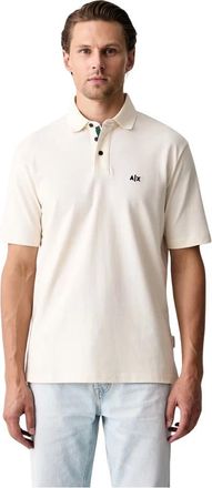 A|X Armani Exchange Klassiek poloshirt - Heren - Tops - Beige - Maat: M Katoen