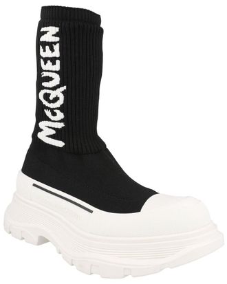 Alexander McQueen Alexander Mcqueen Ribbed Tread Slick Boot