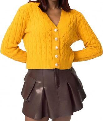 Area Stars Adley Mini Skirt In Yellow