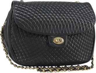 Bally Pre-owned Cross Body Bags, female, Black, Size: ONE SIZE Pre-owned Leather Shoulder Bag