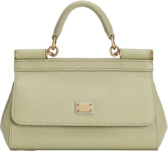 Dolce & Gabbana Light Green Sicily Mini Satchel