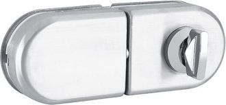 OEM [mai Usato]serratura Per Porta Semicircolare Da 10-12 Mm In Acciaio Inox Con Chiavi