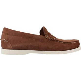 Sebago Schoenen, Heren, Bruin, 43 EU, Suède, Klassieke Mocassin Bootschoenen