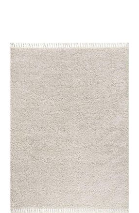Jonathan Y Designs Mercer Shag Plush Tassel Area Rug in Cream at Nordstrom, Size 4Ft 0In X 6Ft 0In