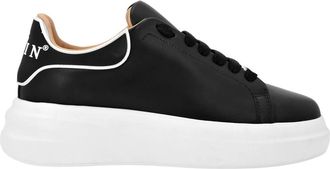 Philipp Plein Low-Top Sneakers Megastar - unisex - Sneakers - Zwart - 45 EU - Leer - Schoenen