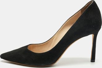 Jimmy Choo London Black Suede Abel Pumps