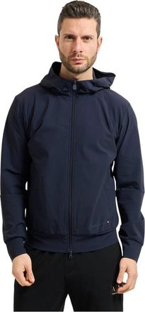 Save The Duck Sweatshirt van stretchstof - Heren - Vesten met rits - Blauw - XL - Hoodies & sweatvesten