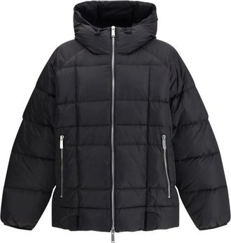 Dsquared2 3D Lange Nylon Donsjas - Heren - Gewatteerde jassen - Zwart - S - Nylon - Jassen
