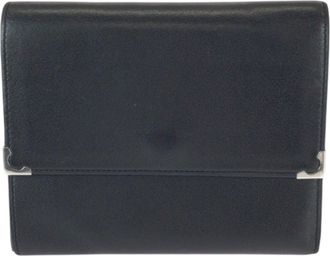 Cartier Black Leather Wallet (Tri-Fold) (Pre-Owned)