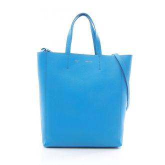 Celine Blue Leather Tote Bag (Pre-Owned)