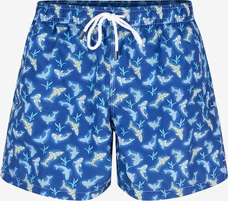 Fedeli Badeshorts mit Fischprint Madeira
