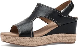 Journee Collection Rayleigh Womens Wedge Shoes Black : 6.5 M, Synthetic