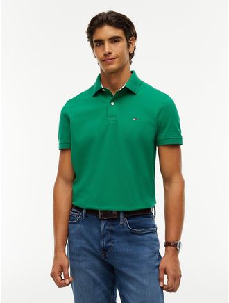 Tommy Hilfiger Mens Regular Fit Stretch Tommy Polo - Nouveau Green - XXL