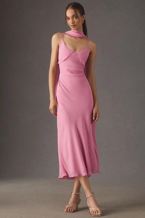 BHLDN Scarf Detail Slip Maxi Dress